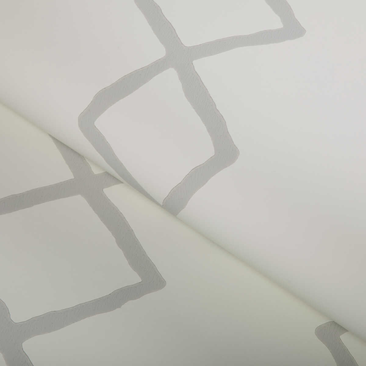 Geo Graphica Wp - Grey - KRAVET COUTURE Wallpaper