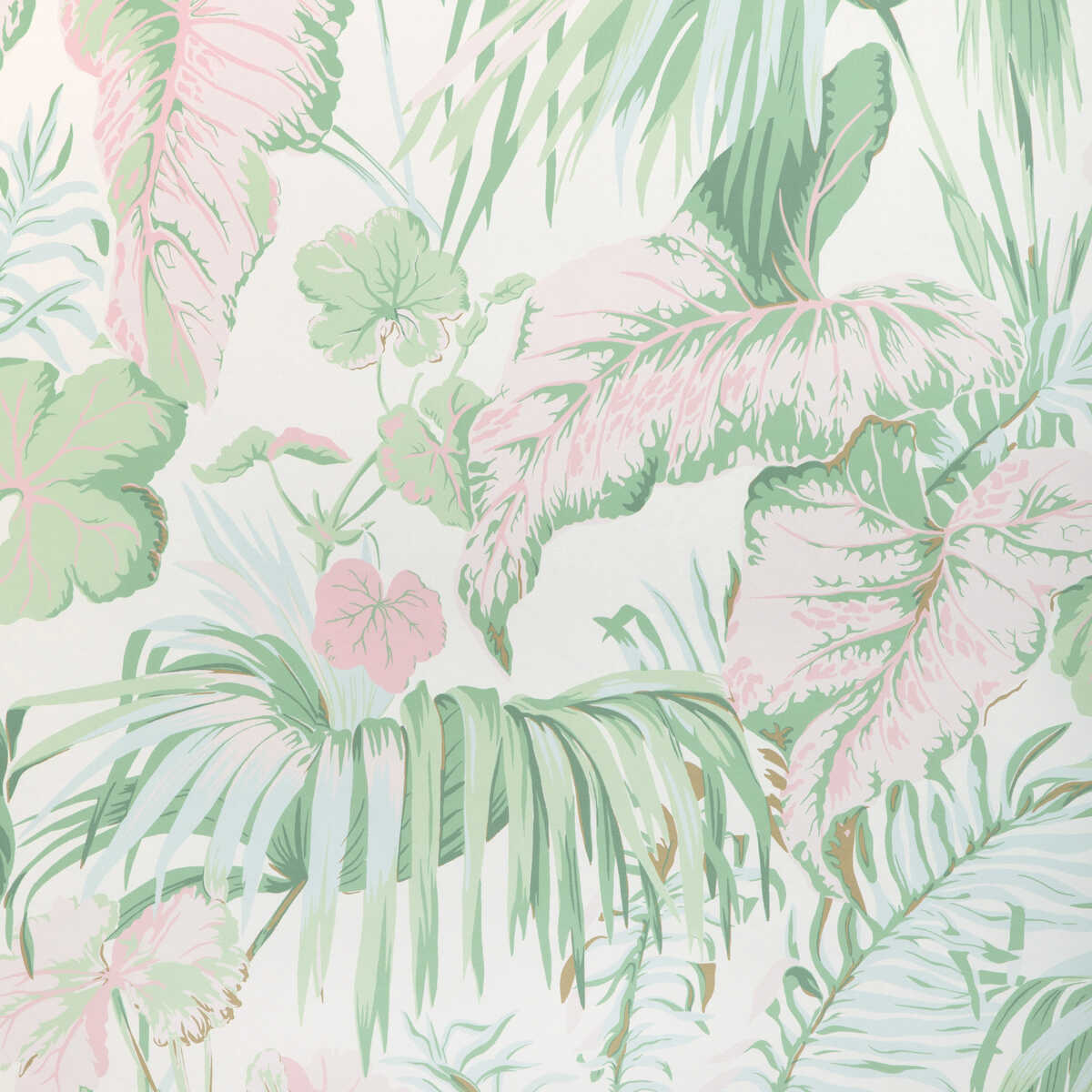 Yasuni Wp - Pink Palm - KRAVET COUTURE Wallpaper