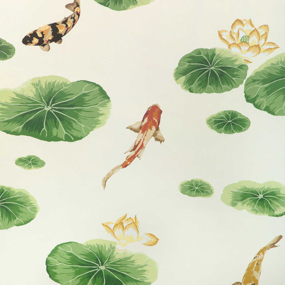 Lotus Pond Wp - Multi - KRAVET COUTURE Wallpaper