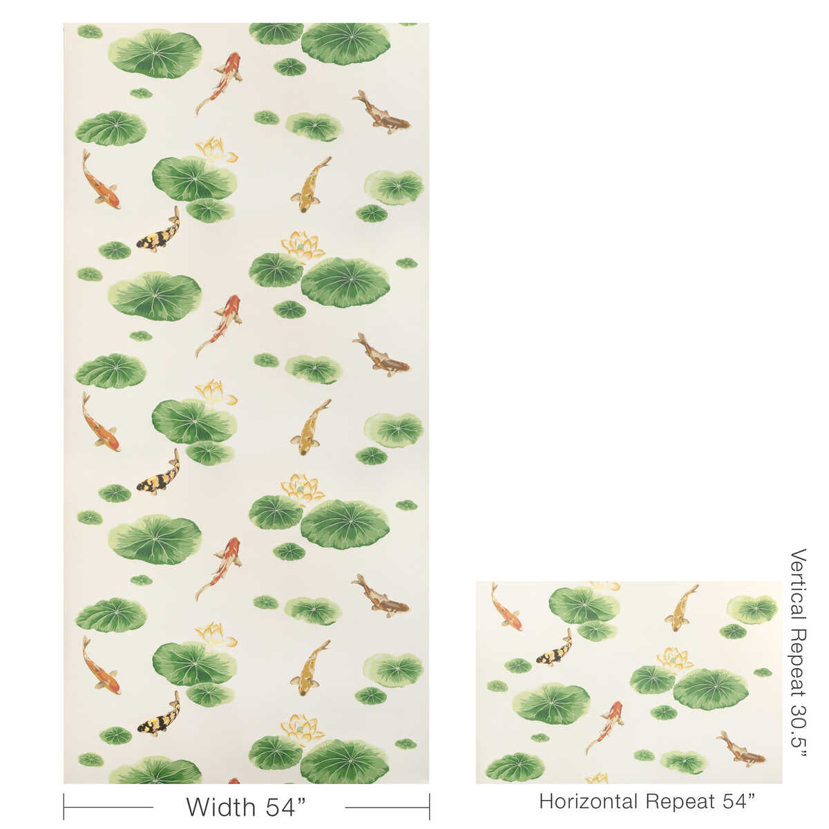 Lotus Pond Wp - Multi - KRAVET COUTURE Wallpaper