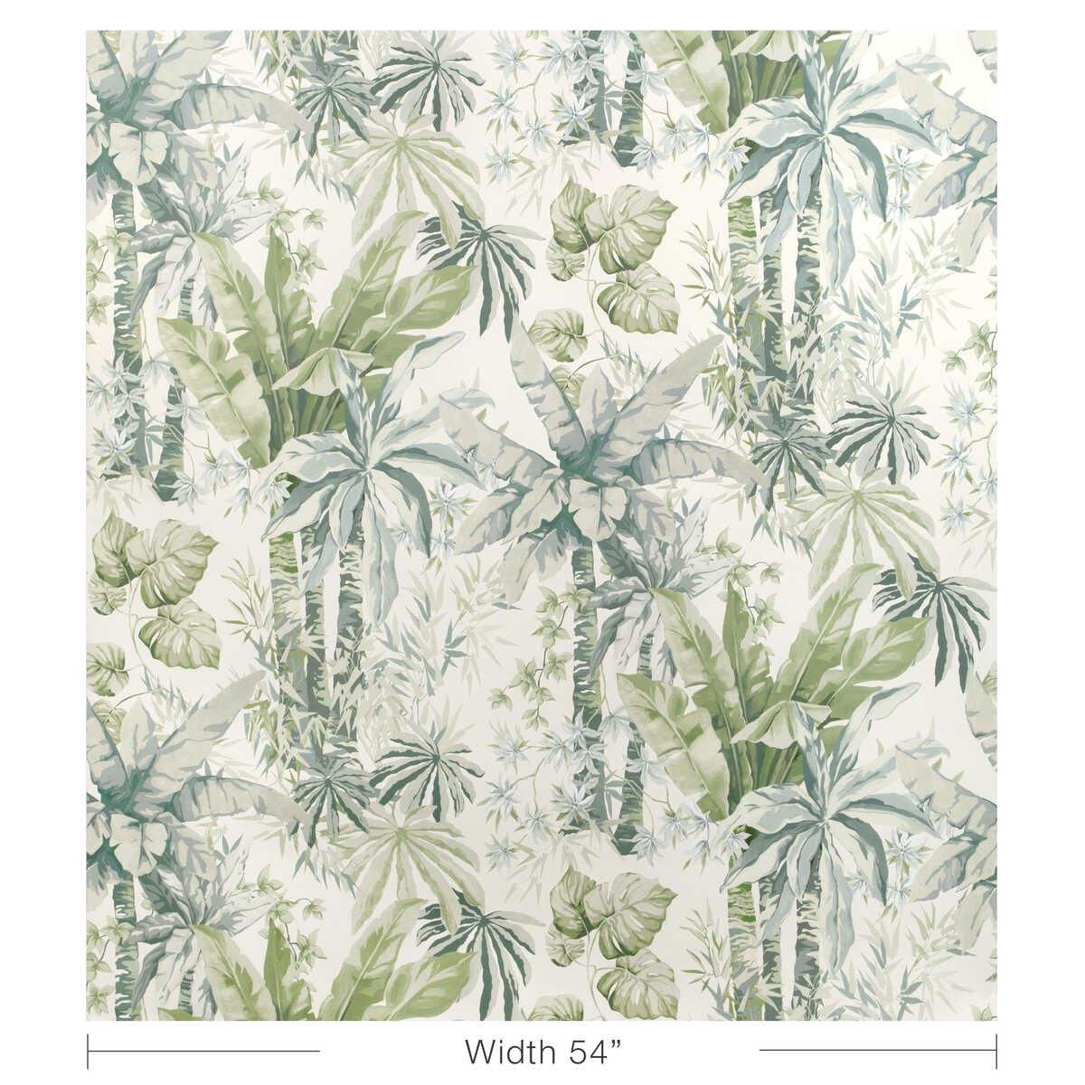 Junglewood Wp - Blue Sage - KRAVET COUTURE Wallpaper