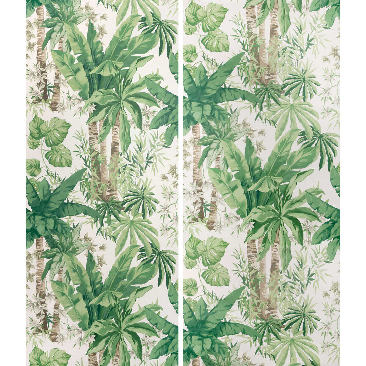 Junglewood Pnl - Verde - KRAVET COUTURE Wallpaper