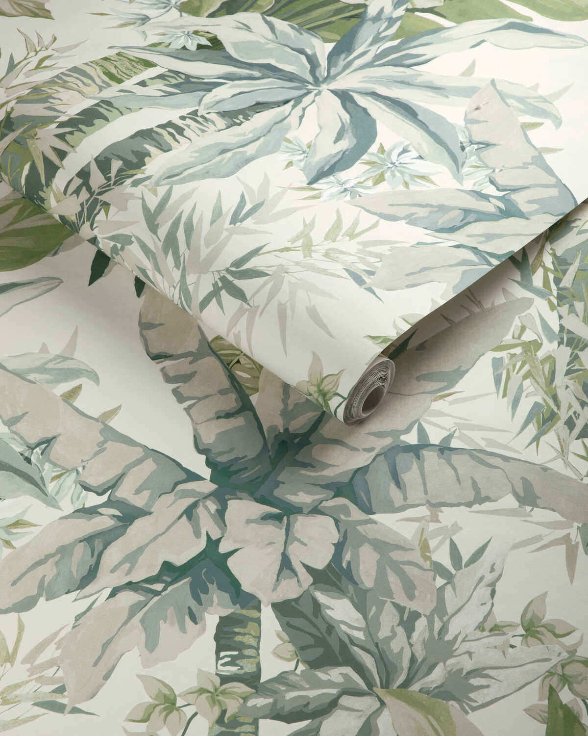Junglewood Pnl - Blue Sage - KRAVET COUTURE Wallpaper