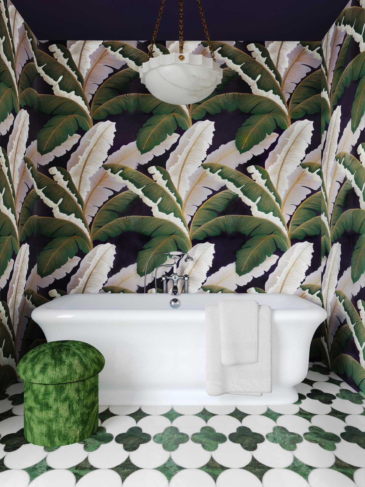 Isla Royal Wp - Berry - KRAVET COUTURE Wallpaper