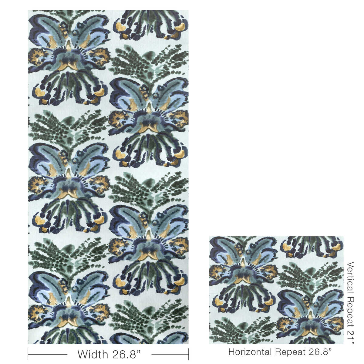 Rorschach Wp - Stormcloud - KRAVET COUTURE Wallpaper