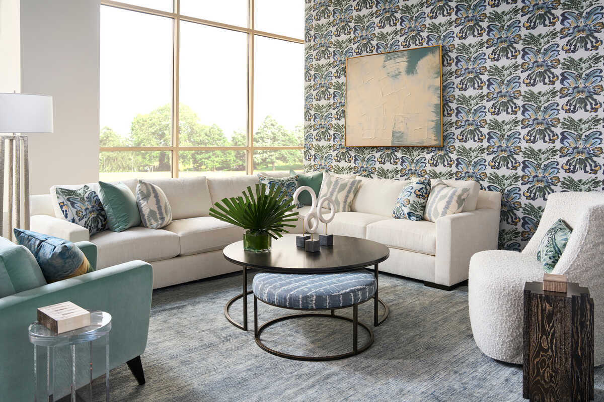 Rorschach Wp - Stormcloud - KRAVET COUTURE Wallpaper