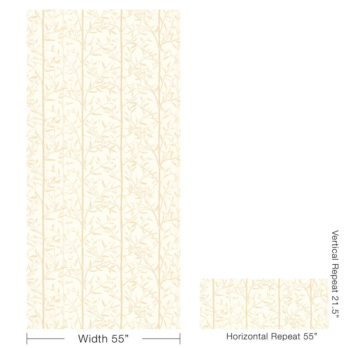 Bamboo Wp - Sand - KRAVET COUTURE Papel pintado