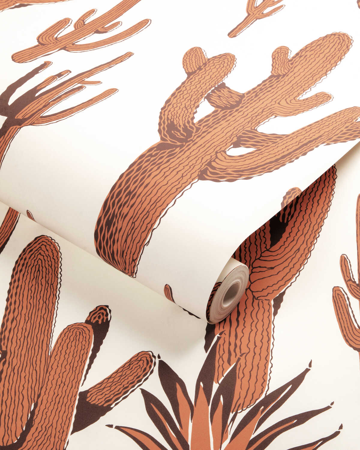 Cacti Land Wp - Clay - KRAVET COUTURE Papel pintado