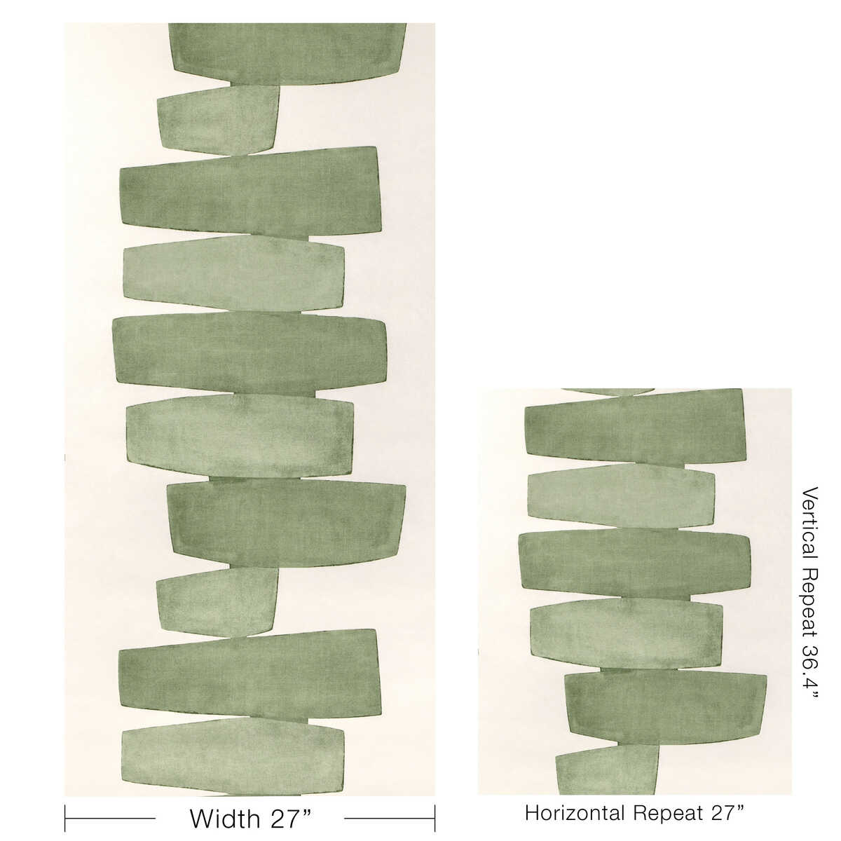 Stacked Wp - Leaf - KRAVET COUTURE Papel pintado