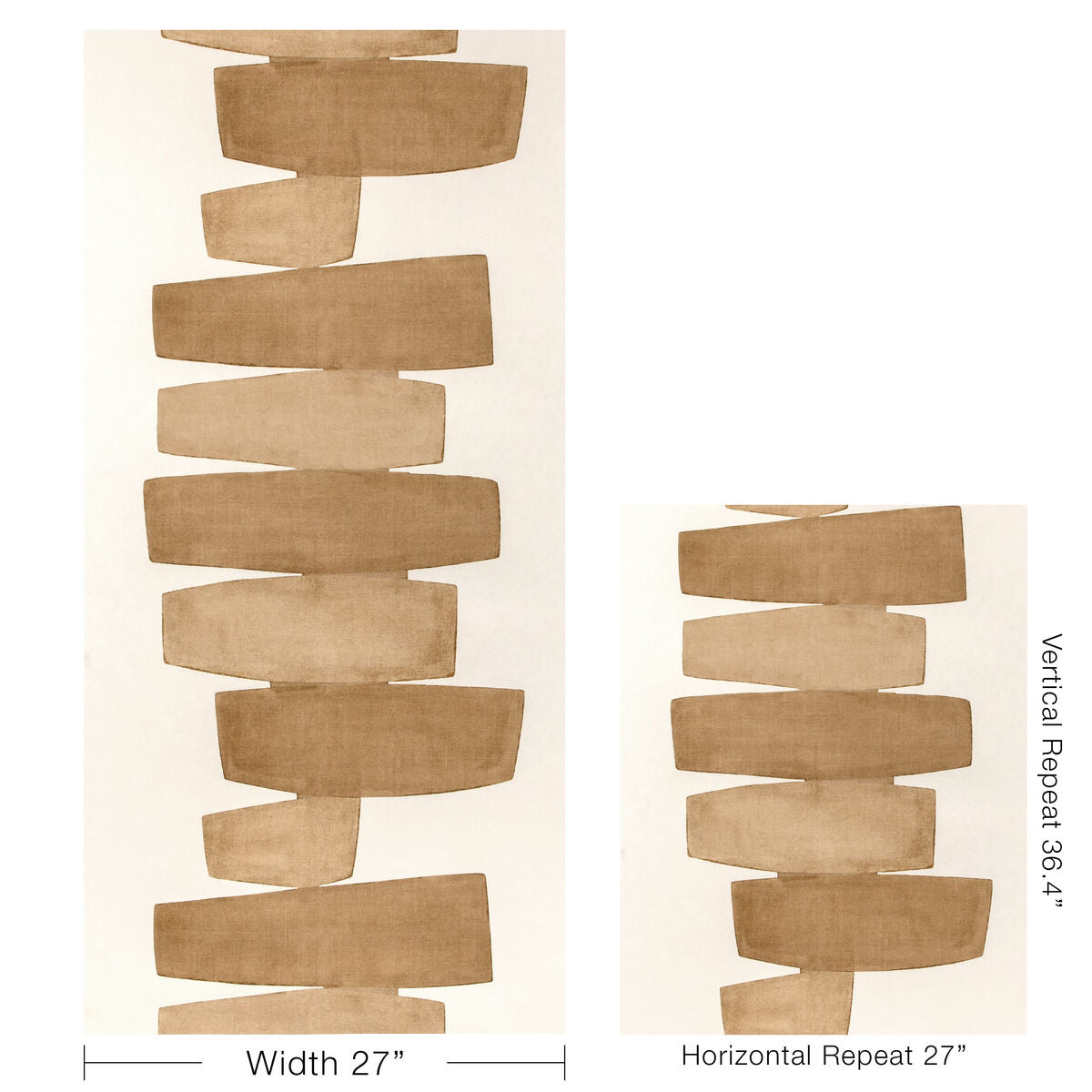 Stacked Wp - Saffron - Kravet Couture Papel pintado