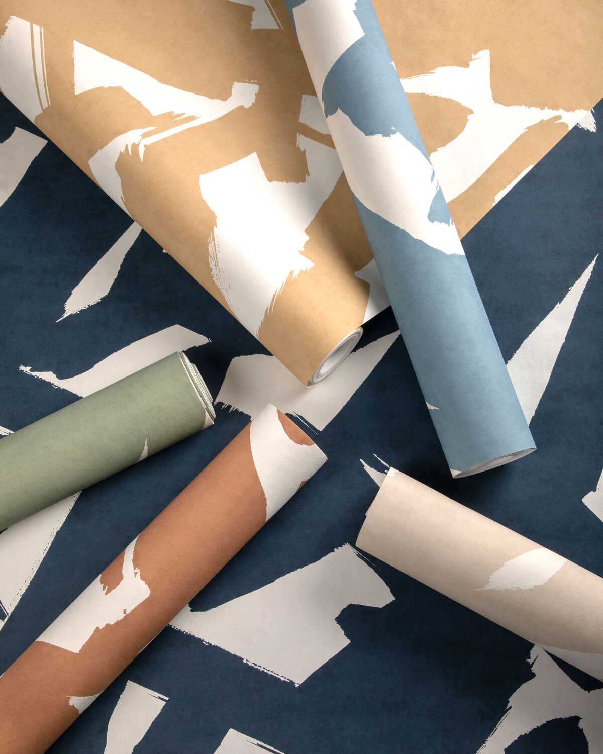 Bold Lines Wp - Leaf - KRAVET COUTURE Papel pintado