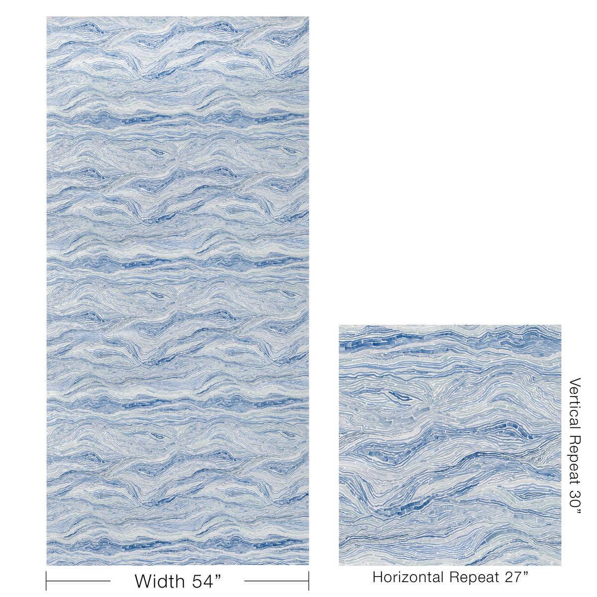 Swami Wp - Marine - KRAVET COUTURE Papel pintado