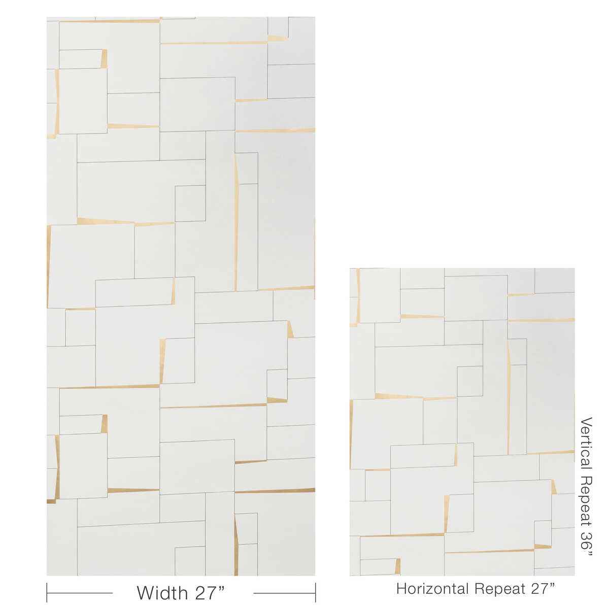 Counterculture-Ivory-Gold-Kravet-Couture-Wallpaper - KRAVET COUTURE Wallpaper