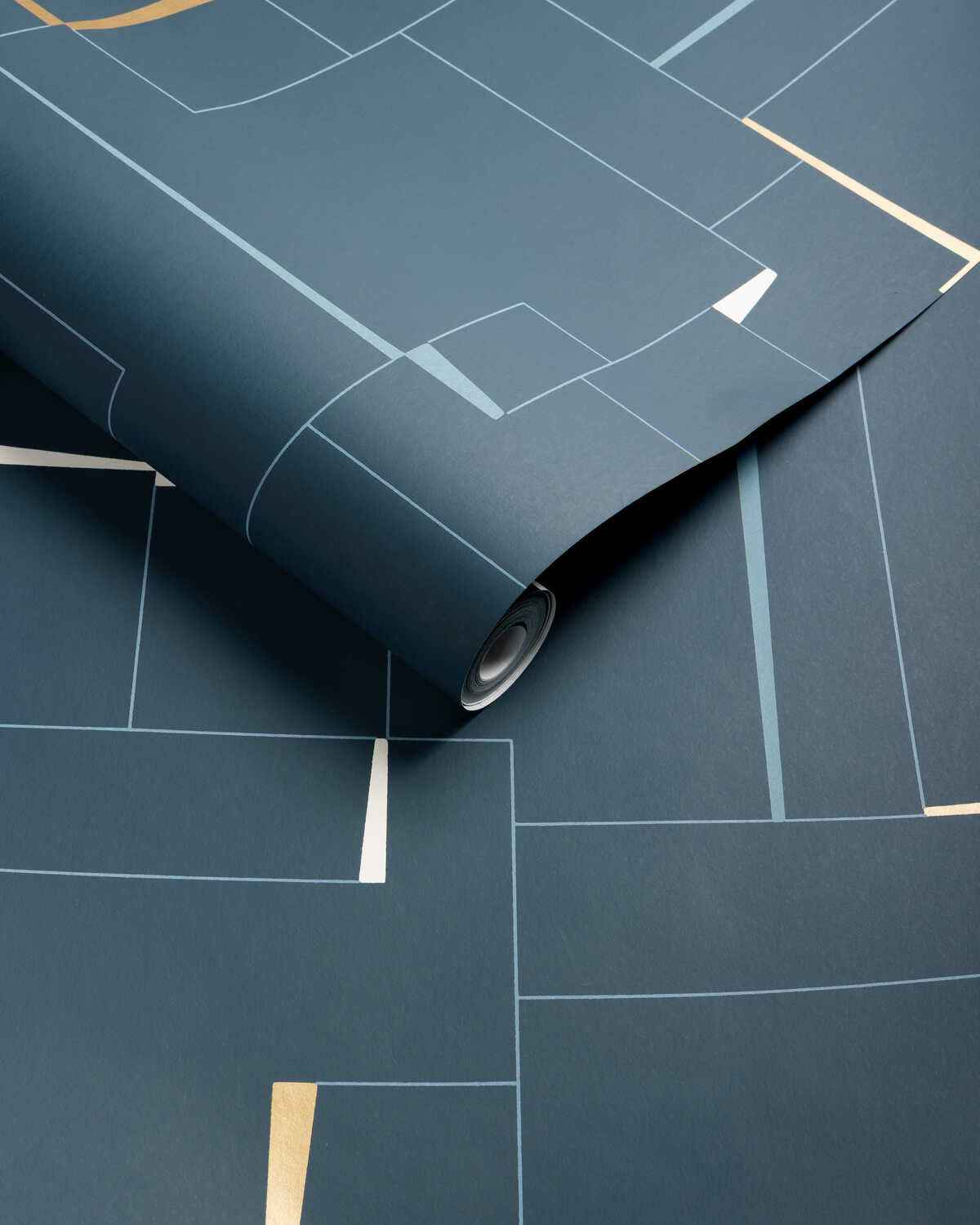 Counterculture-Indigo-Kravet-Couture-Wallpaper - KRAVET COUTURE Wallpaper
