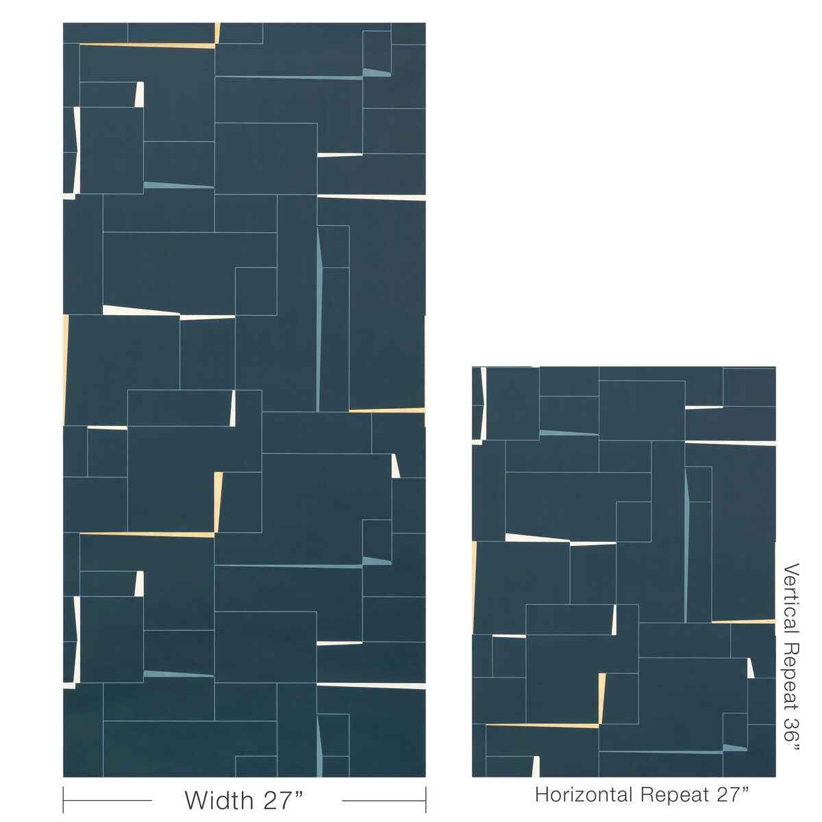 Counterculture-Indigo-Kravet-Couture-Wallpaper - KRAVET COUTURE Wallpaper