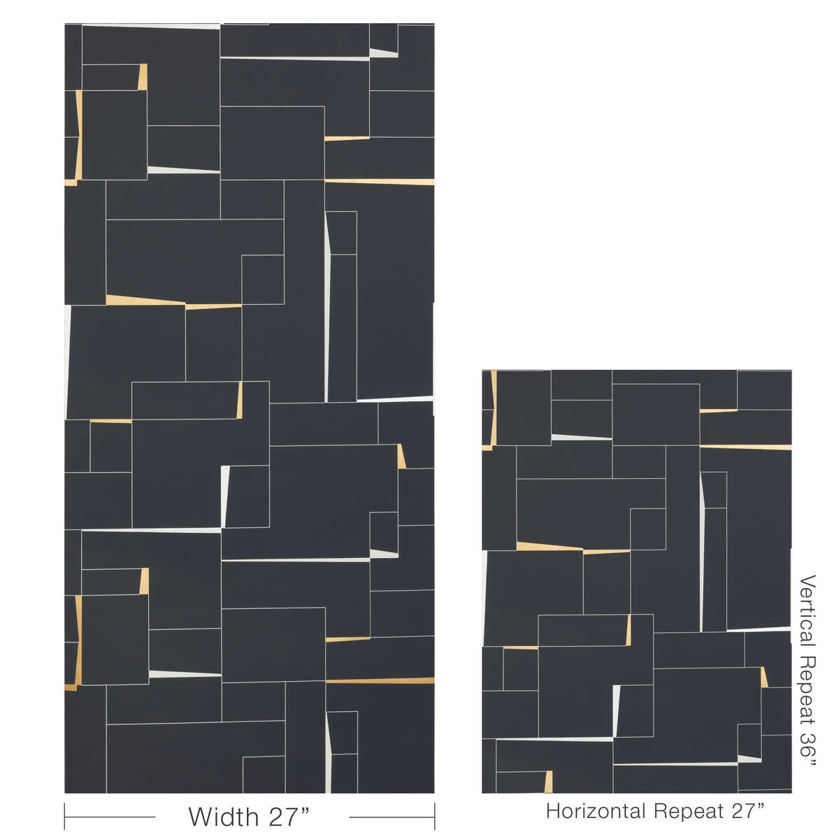 Counterculture - Ebony - KRAVET COUTURE Wallpaper