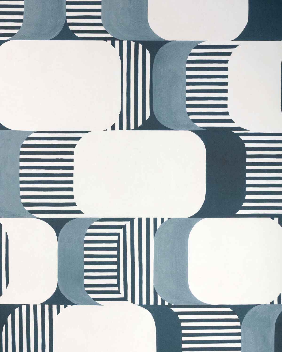 Good-Vibes-Indigo-Kravet-Couture-Wallpaper - KRAVET COUTURE Wallpaper