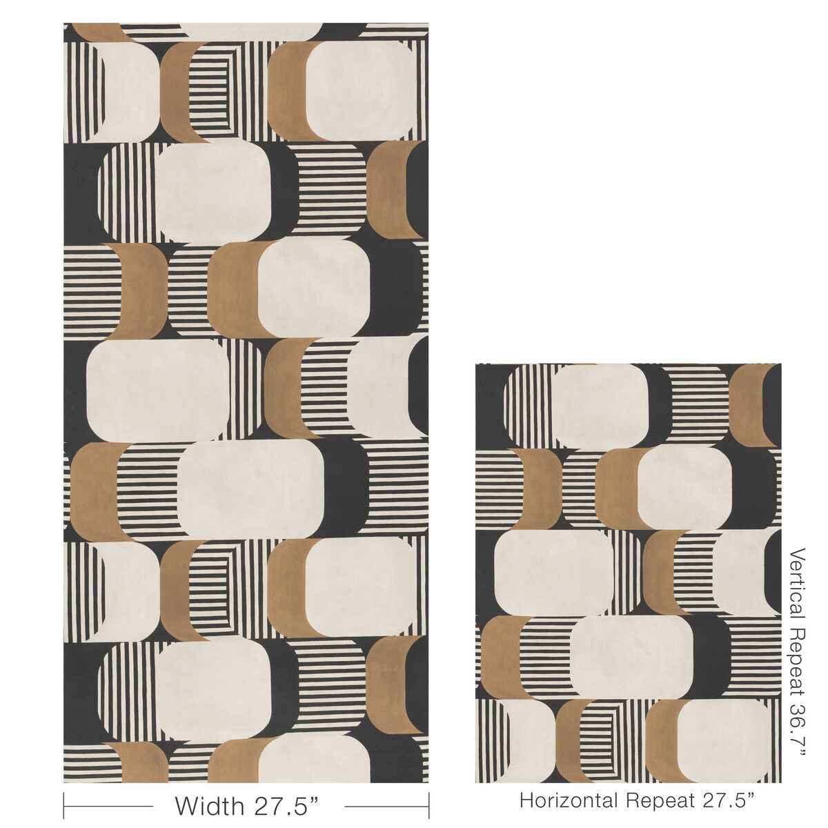 Good-Vibes-Noir-Kravet-Couture-Wallpaper - KRAVET COUTURE Wallpaper