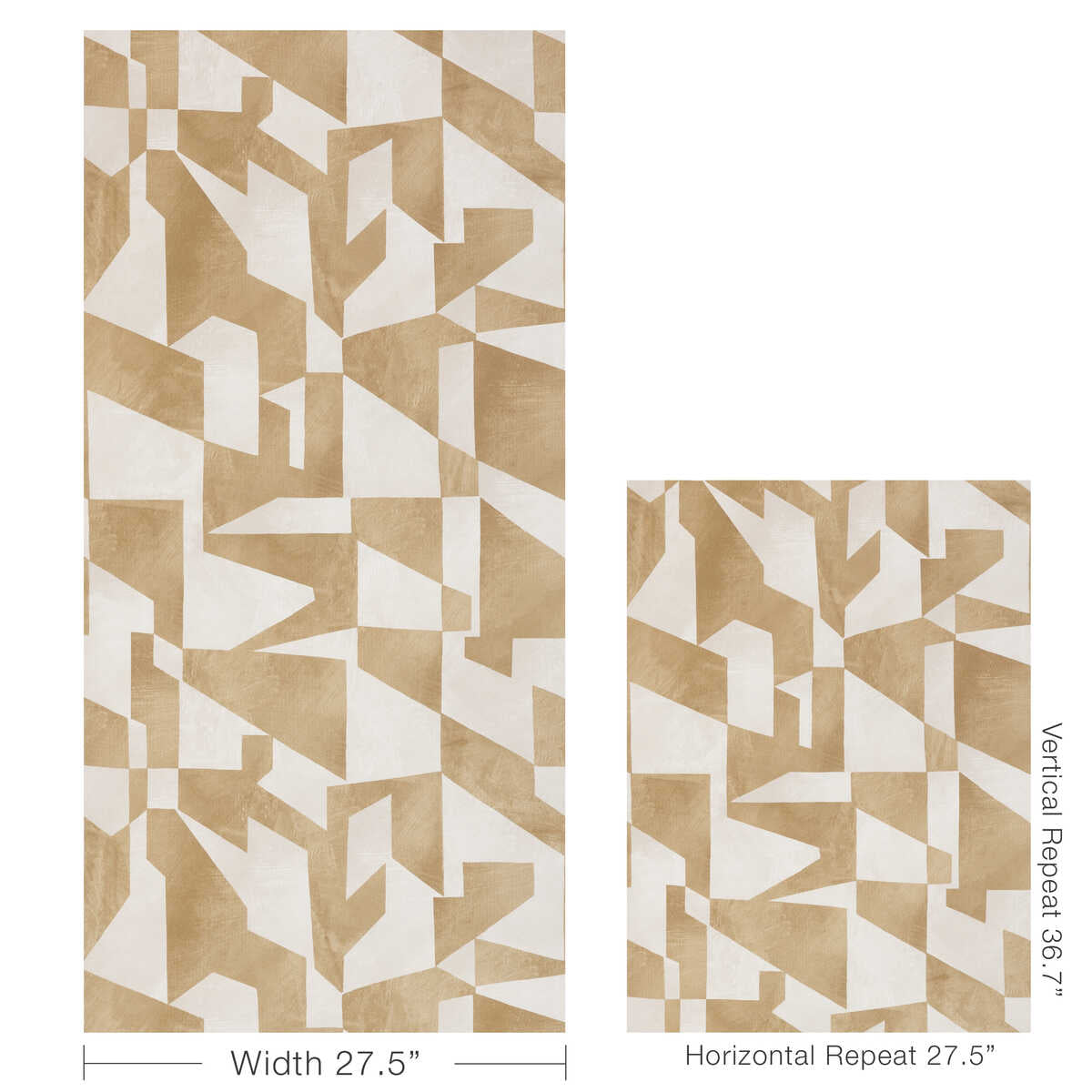 Shape Shifter - Honey - KRAVET COUTURE Wallpaper
