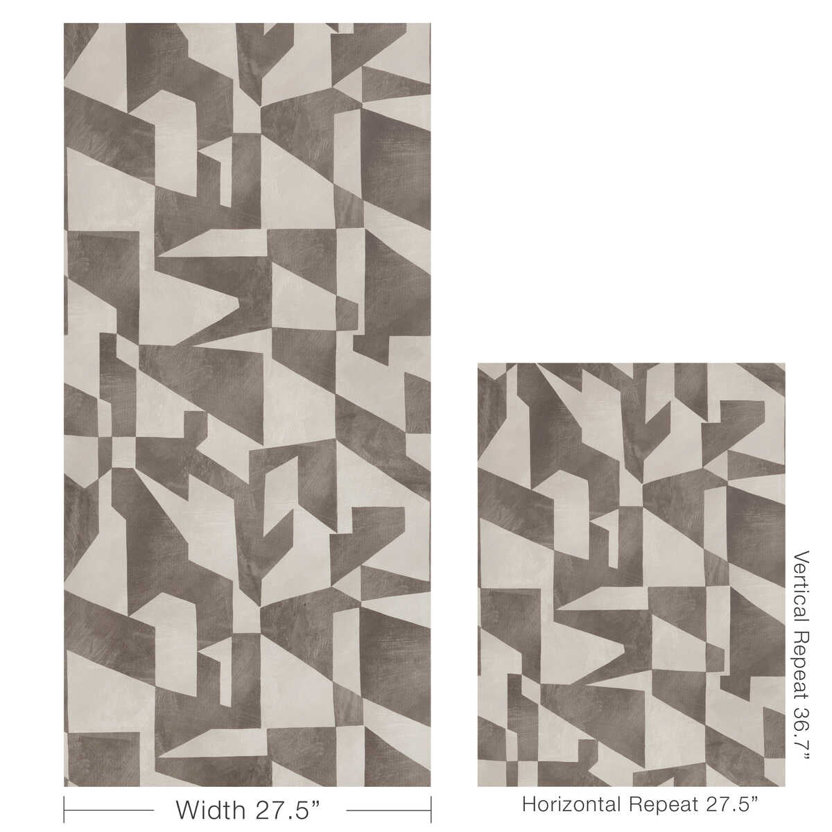Shape Shifter - Truffle - KRAVET COUTURE Wallpaper