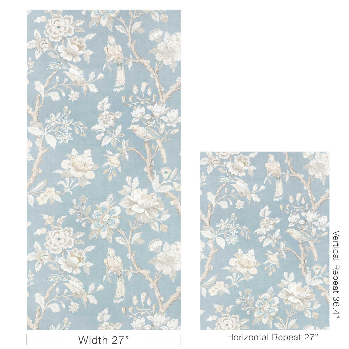Symphony Wp - Cornflower - KRAVET COUTURE Wallpaper