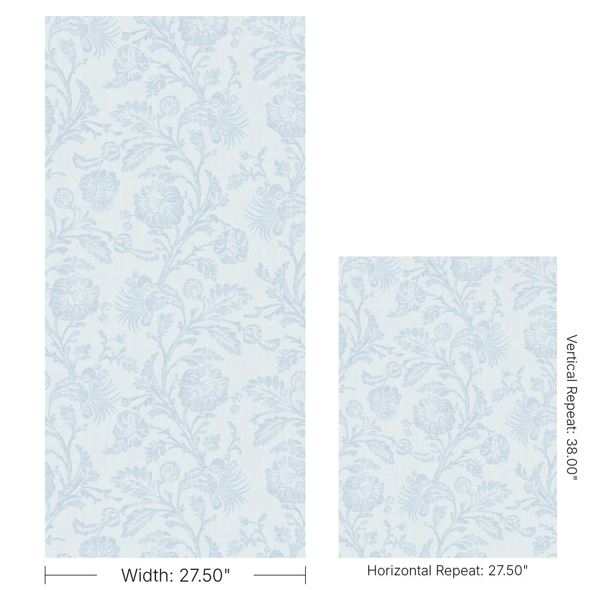 Eunice Vine Wp - Sea Mist - Kravet Couture Wallpaper