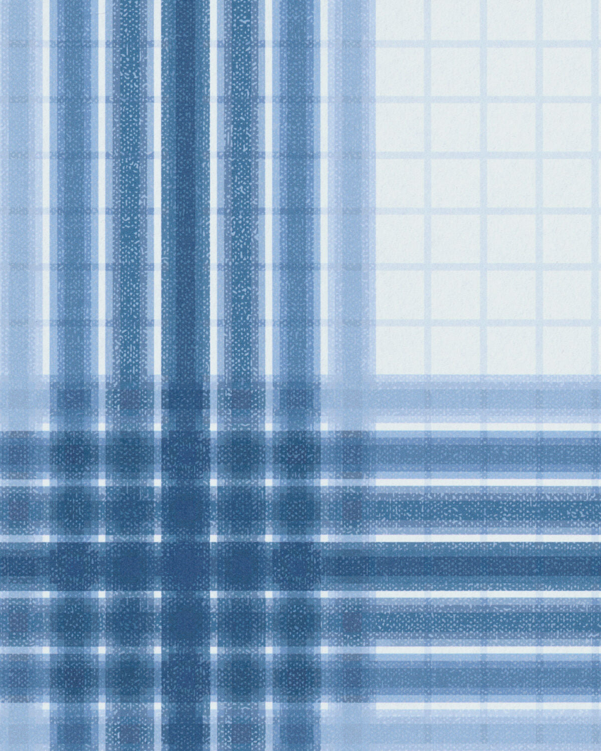 Wayland Plaid Wp - Boca Blue - Kravet Couture Wallpaper