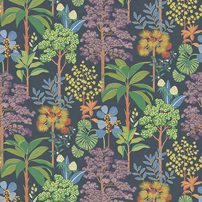 belvedere-arboreta-midnightmulti-osborne-little-w8125-01 - Osborne & Little Wallpaper