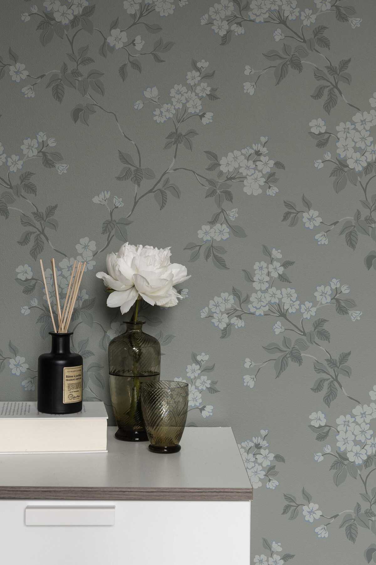 Blomma - Grey - WINFIELD THYBONY Papel pintado
