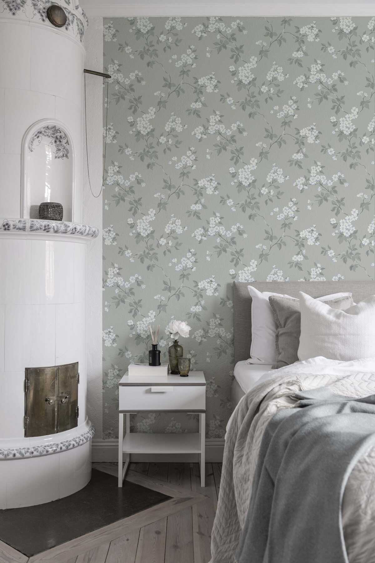 Blomma - Grey - WINFIELD THYBONY Papel pintado