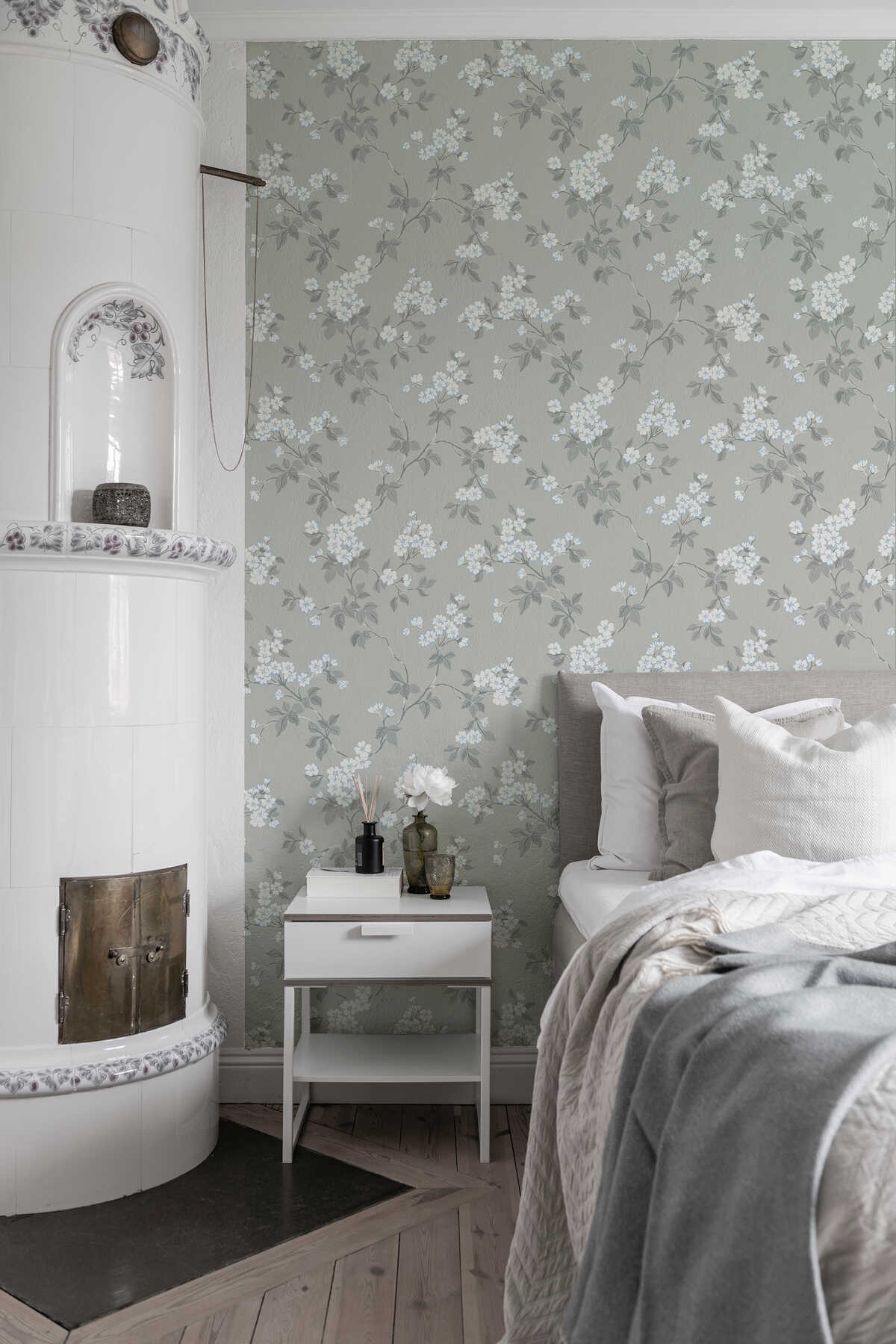 Blomma - Grey - WINFIELD THYBONY Papel pintado