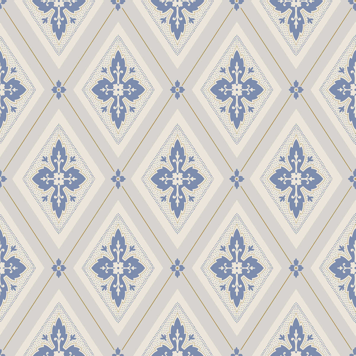Lily - Cornwall Blue - WINFIELD THYBONY Papel pintado