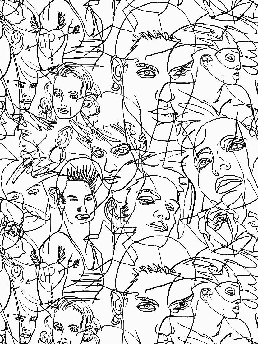 Croquis - Ecru / Noir