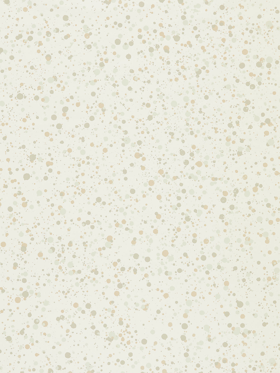 Spatter - Beige On White - Scalamandre Wallpaper