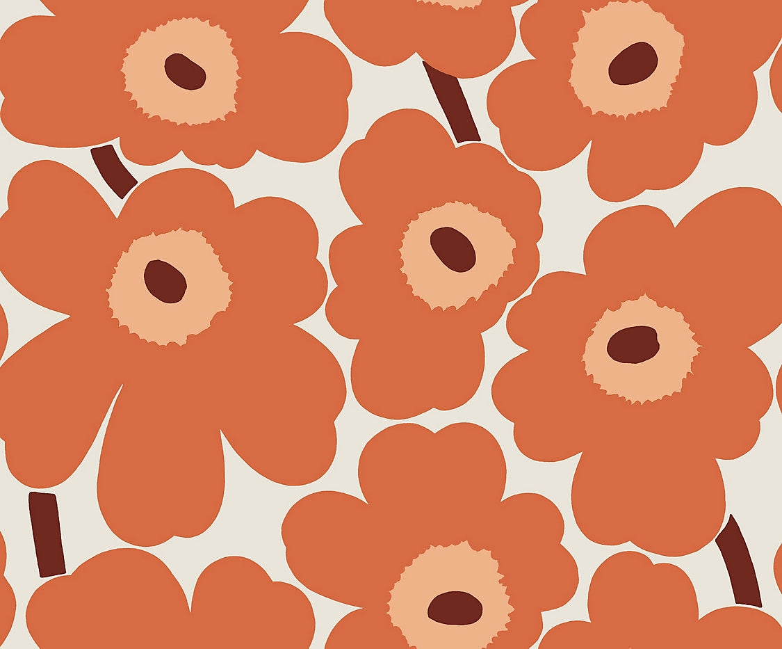 UNIKKO Tangerine WJ2 25100 0001 - Marimekko Wallcovering