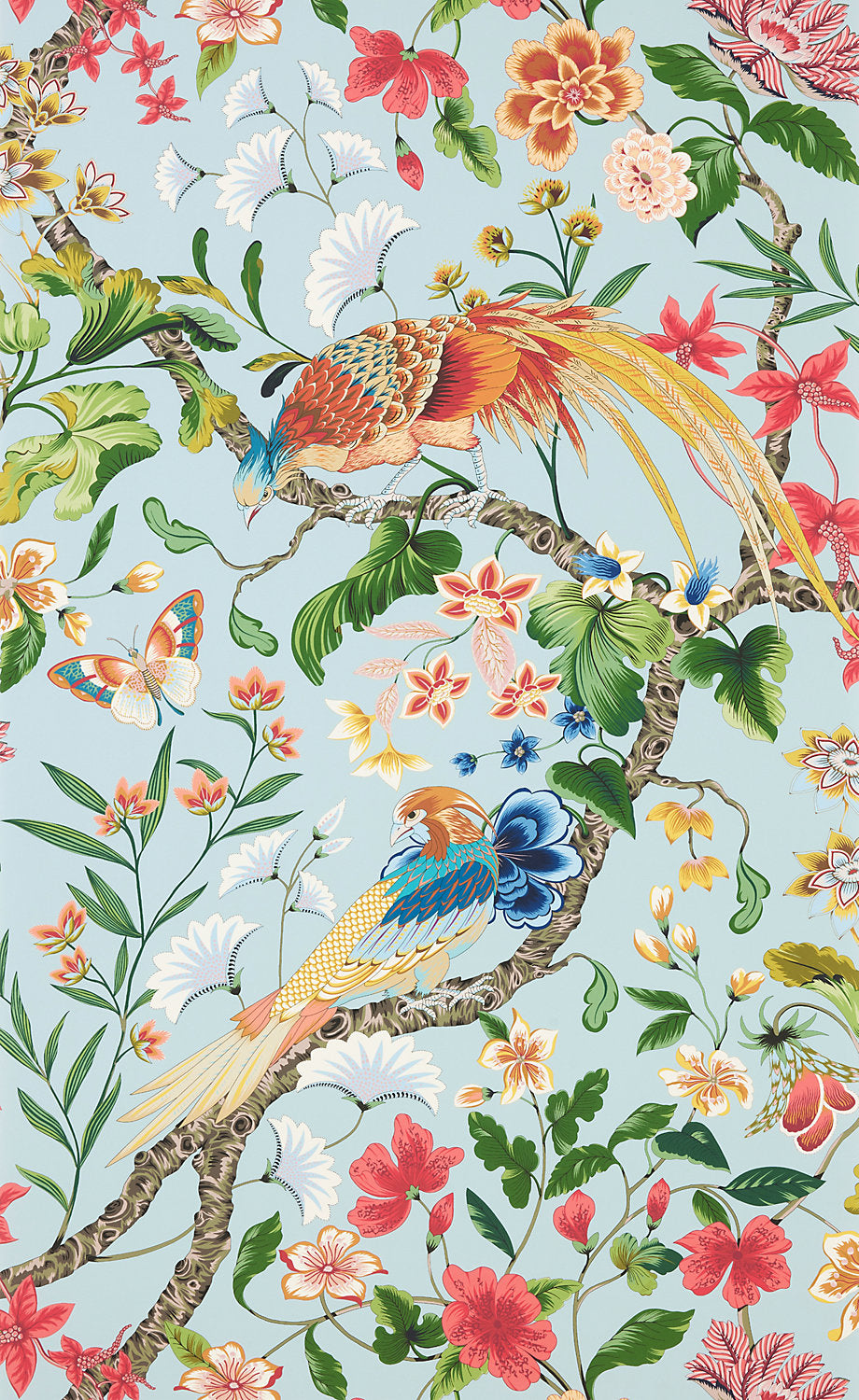 Botany Bay | Wallcovering - Sky Multi - Scalamandre Wallpaper