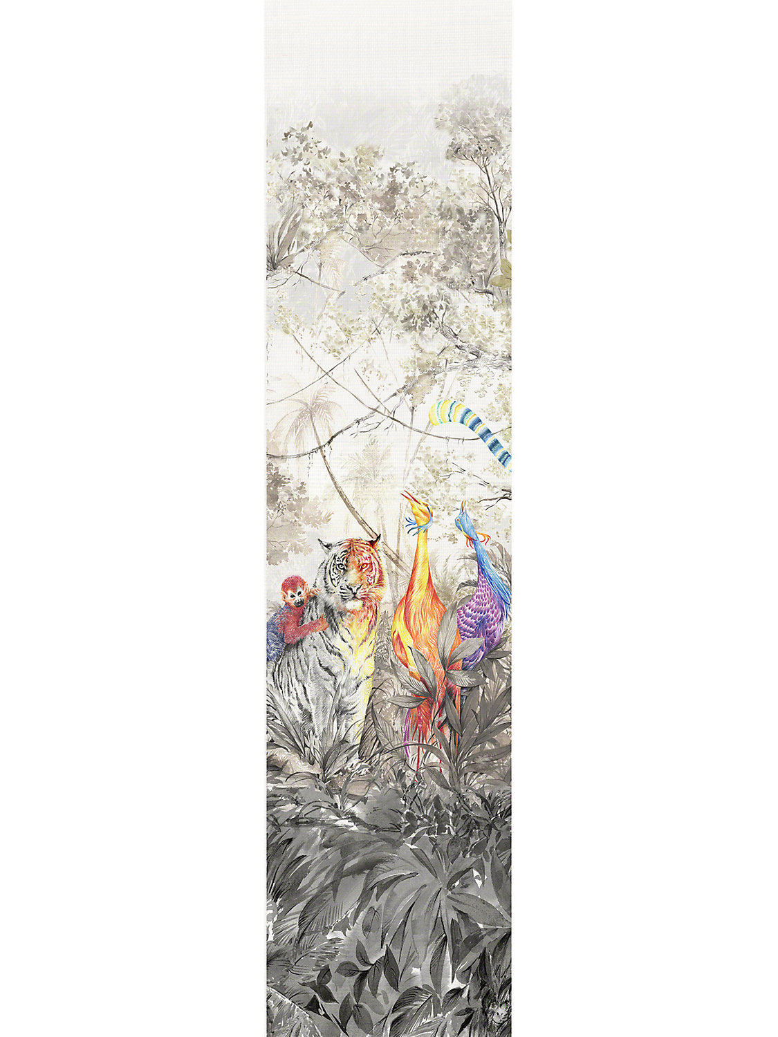 Arcadia Mural | Panel 3 - Multicolor - Scalamandre Wallpaper