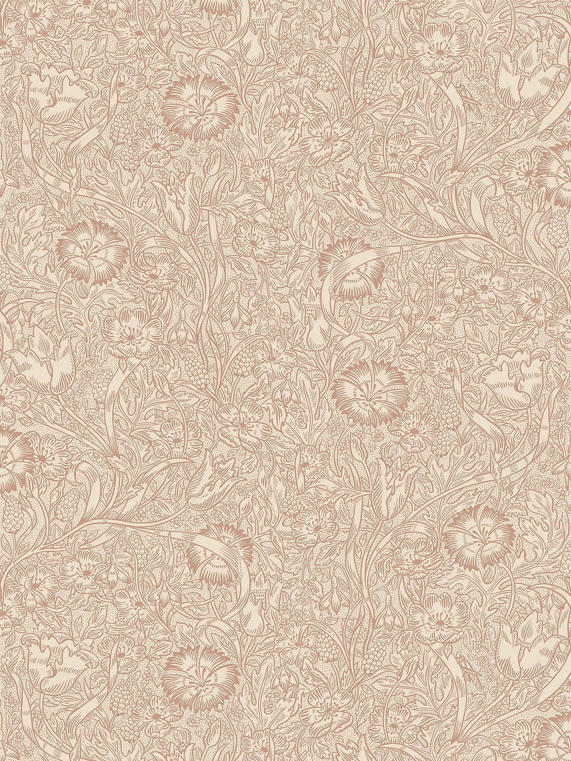 Caroline - Terracotta - Scalamandre Wallpaper
