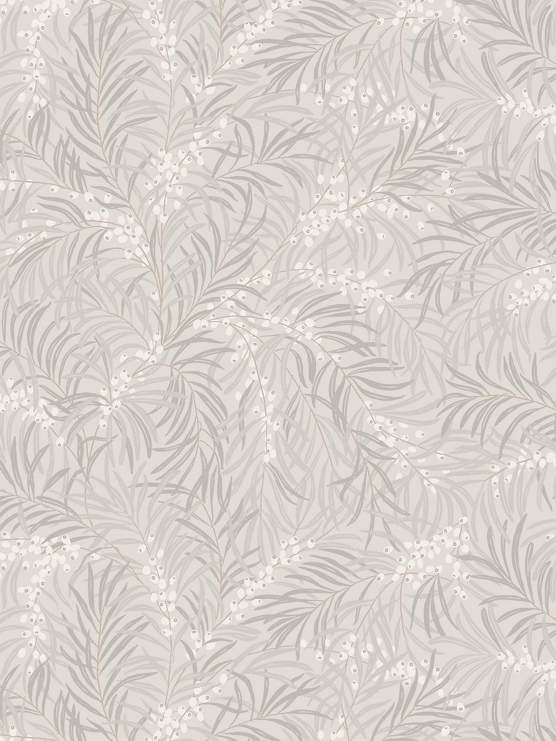 Idun - Mineral Grey - Scalamandre Wallpaper