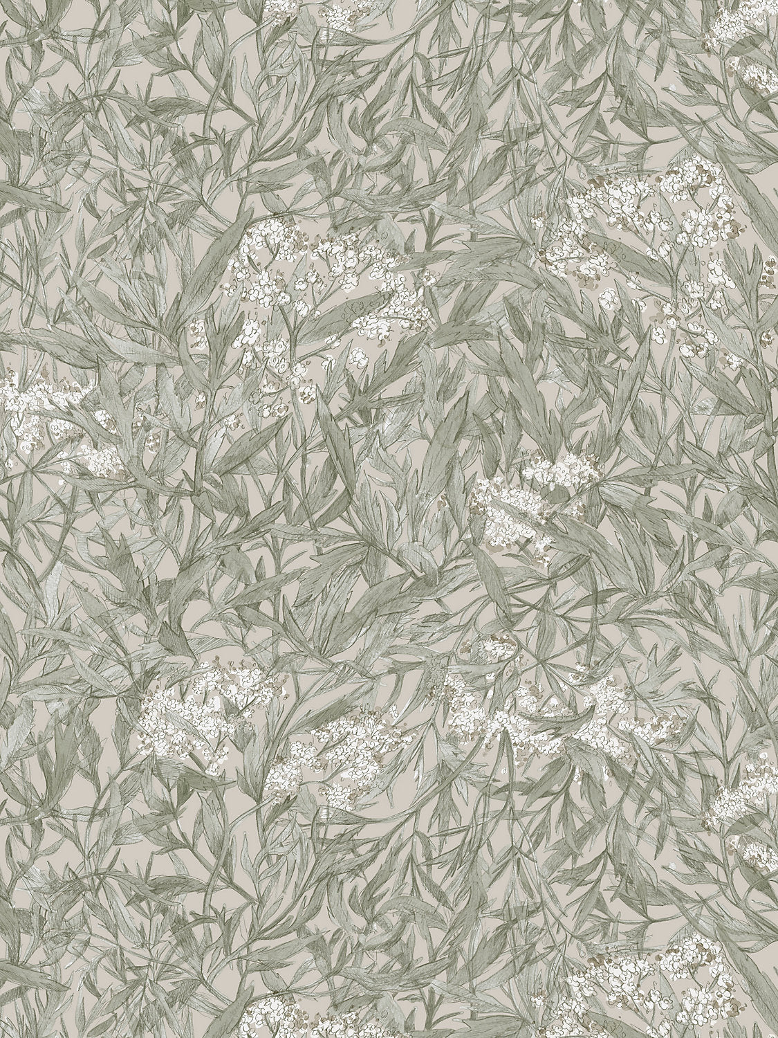 Malin - Sage Green - Scalamandre Wallpaper