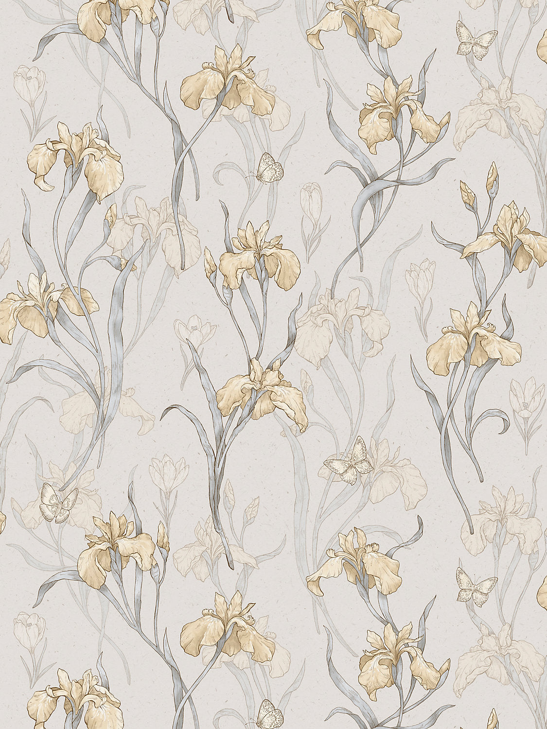 Iris - Amber - Scalamandre Wallpaper