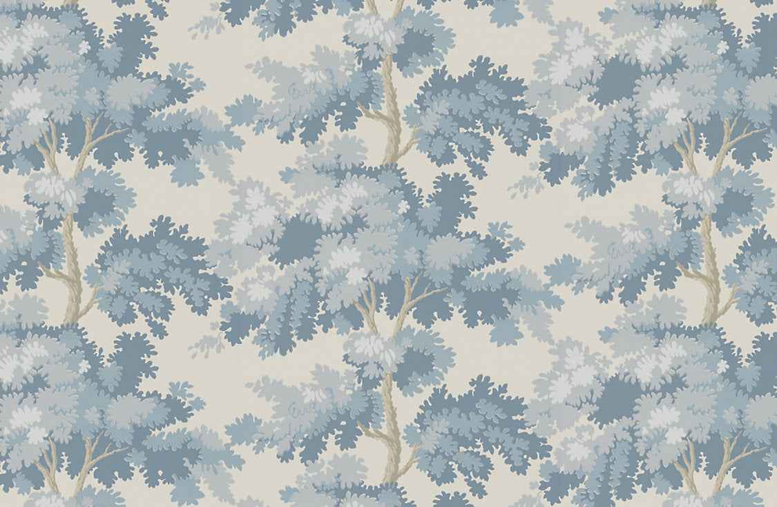 Raphael - Light Blue by Scalamandre Wallpaper - Scalamandre Wallpaper