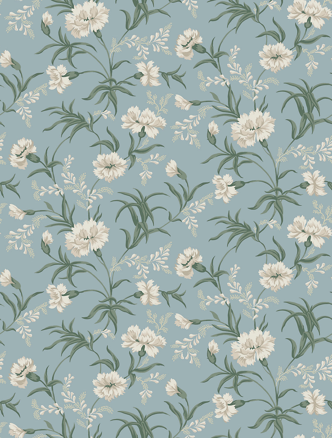 Emilie - Sky Blue - Scalamandre Wallpaper