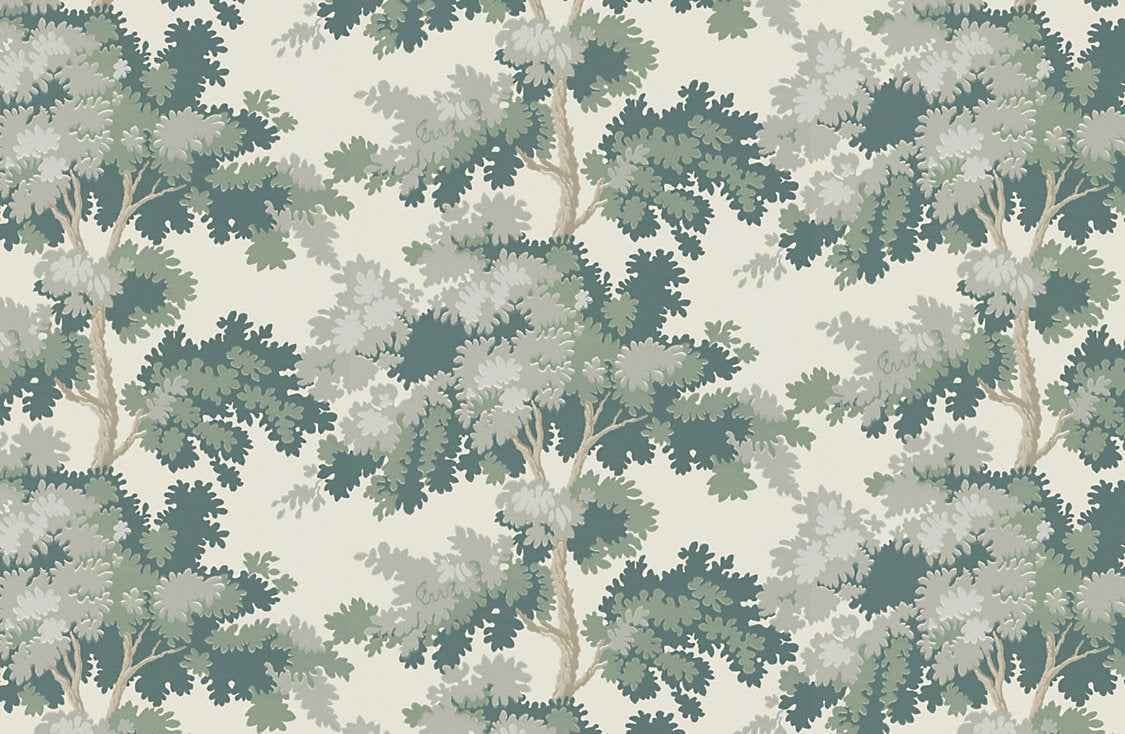Raphael - Green by Scalamandre Wallpaper