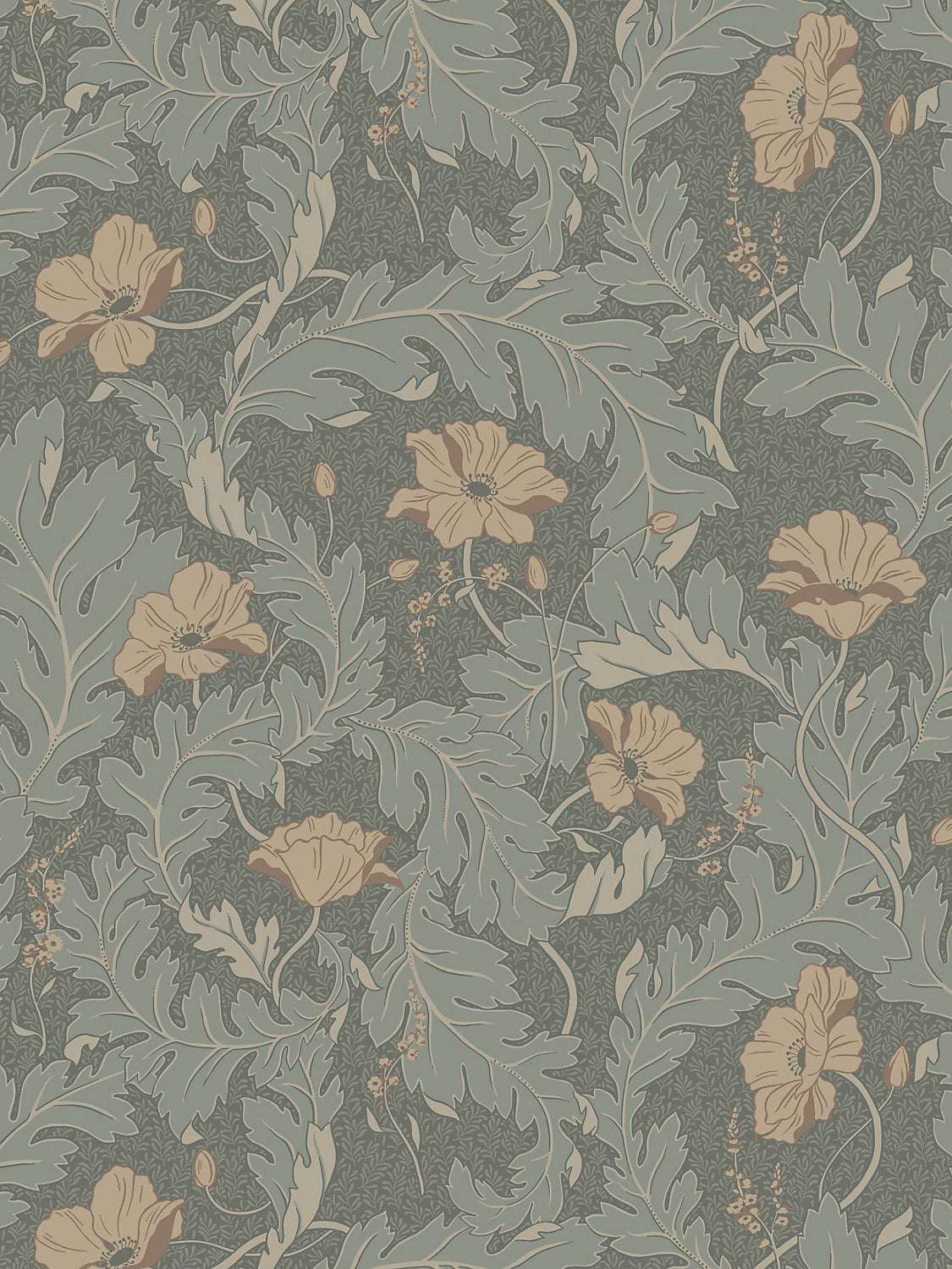 Charlotta - Forest Green - Scalamandre Wallpaper