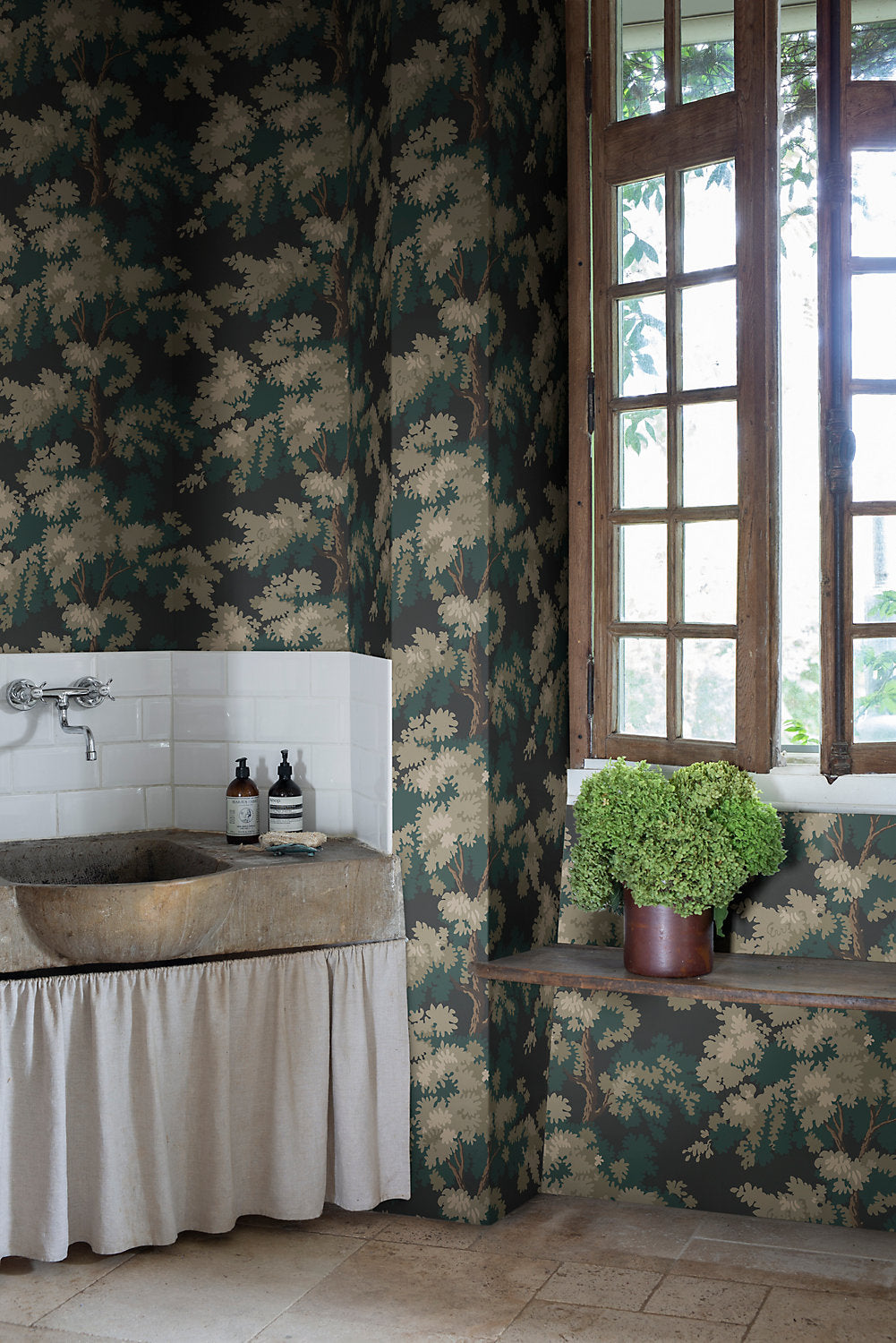WSB00810444 Raphael Black/Charcoal by Sandberg Wallcovering