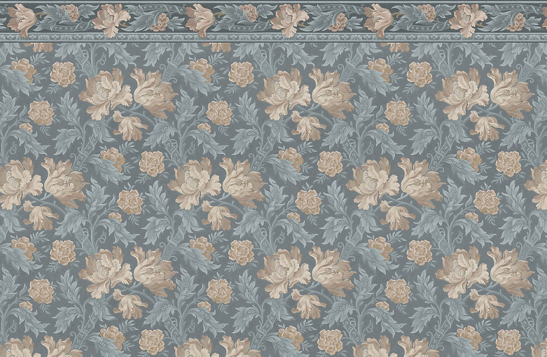 Esther | Mural - Misty Blue