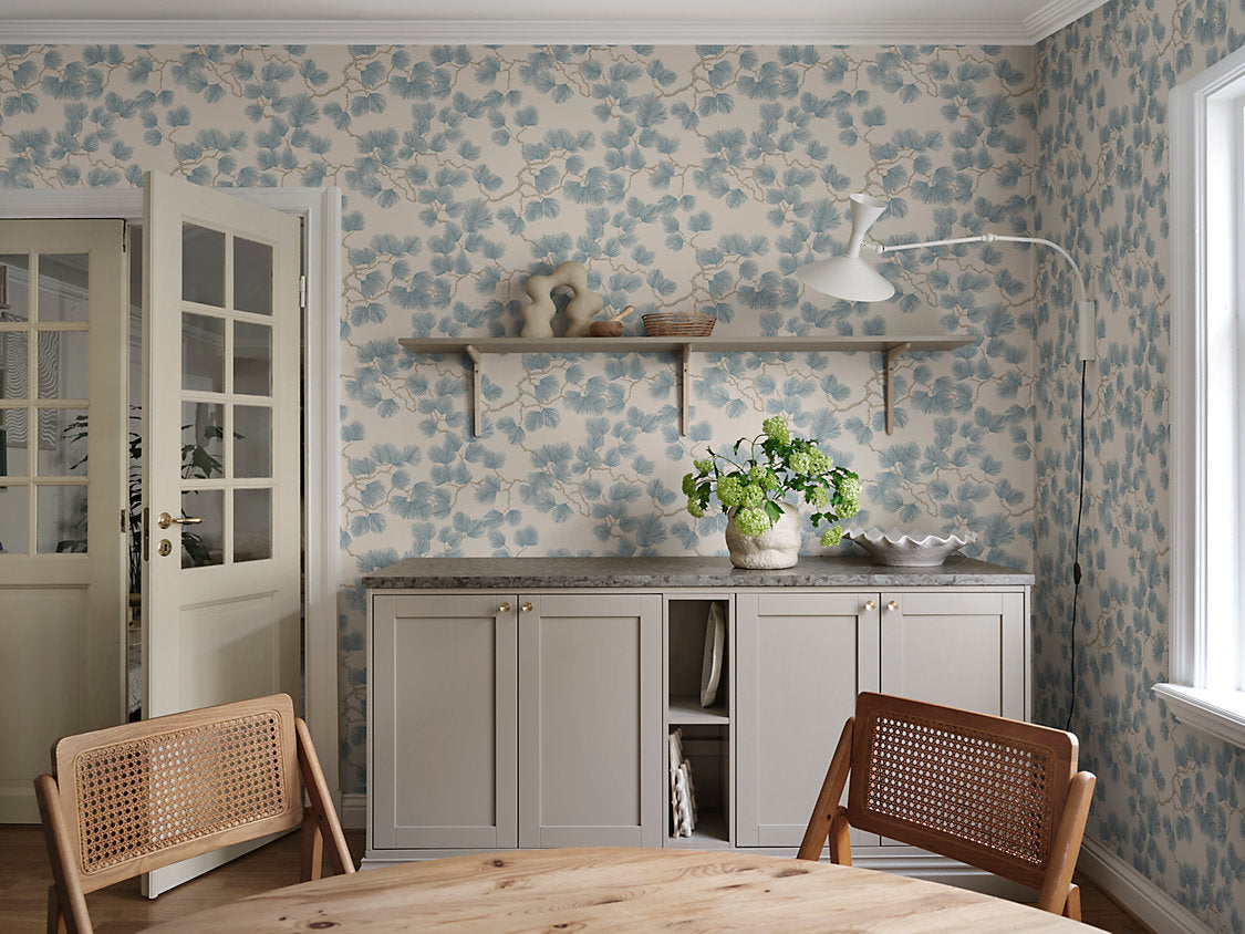 Pine Misty Blue WSB 0804 0328 by Sandberg Wallcovering