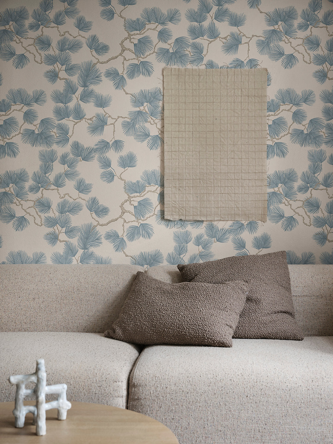 Pine Misty Blue WSB 0804 0328 by Sandberg Wallcovering