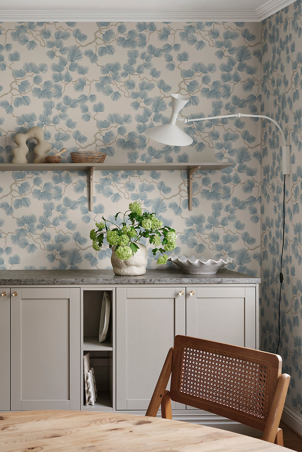 Pine Misty Blue WSB 0804 0328 by Sandberg Wallcovering